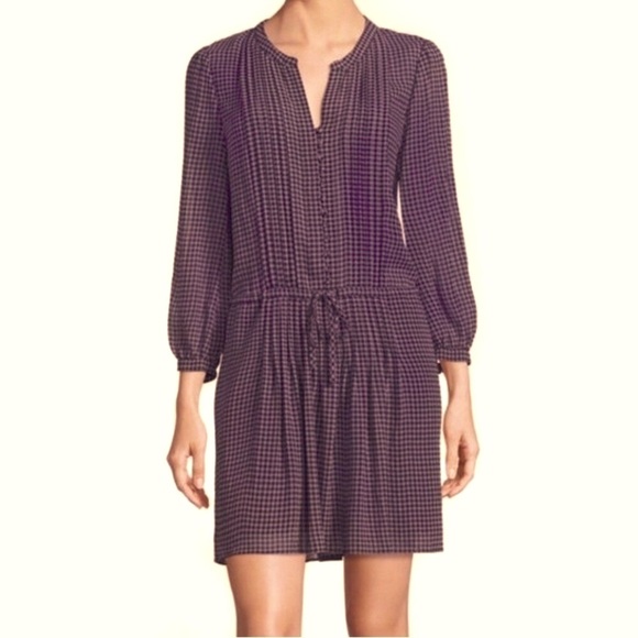 Joie Dresses & Skirts - Joie Dark Pink Gingham Dress